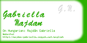 gabriella majdan business card